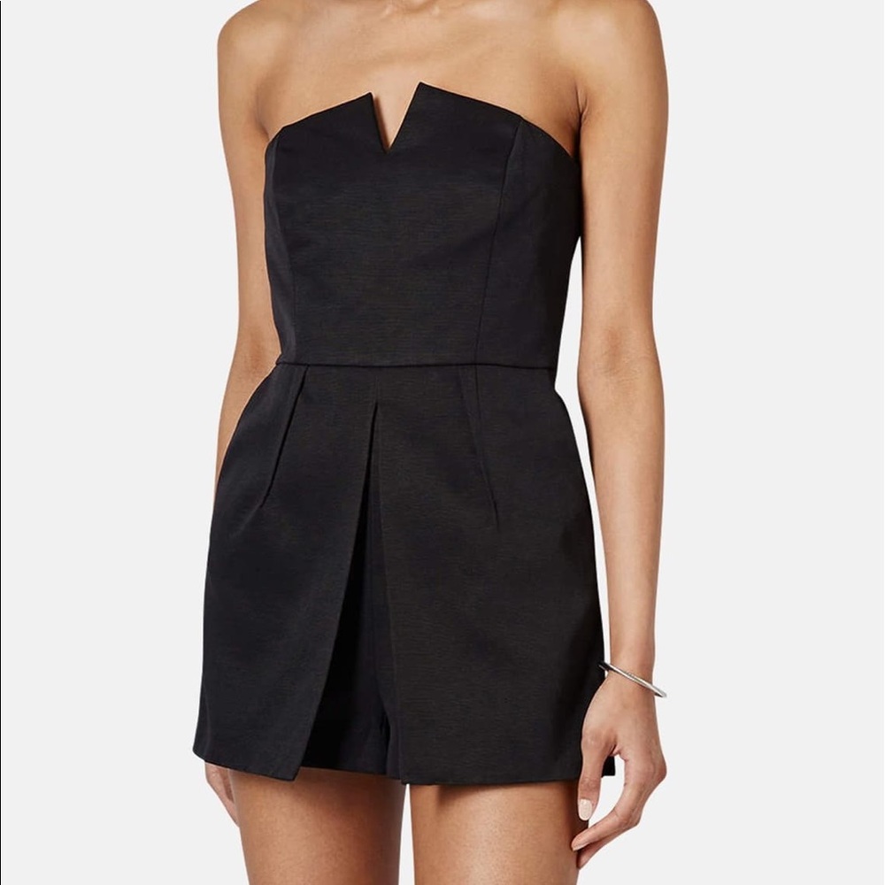 Topshop Grosgrain Tuxedo Romper